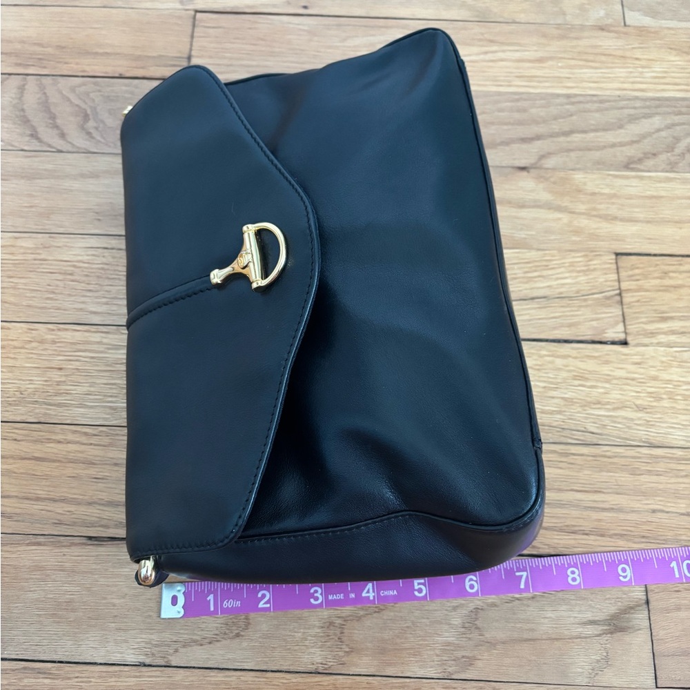 Vintage Black Leather Etienne Aigner Shoulder Bag - Picture 11 of 11